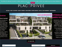 Tablet Screenshot of placeprivee-immobilier.com